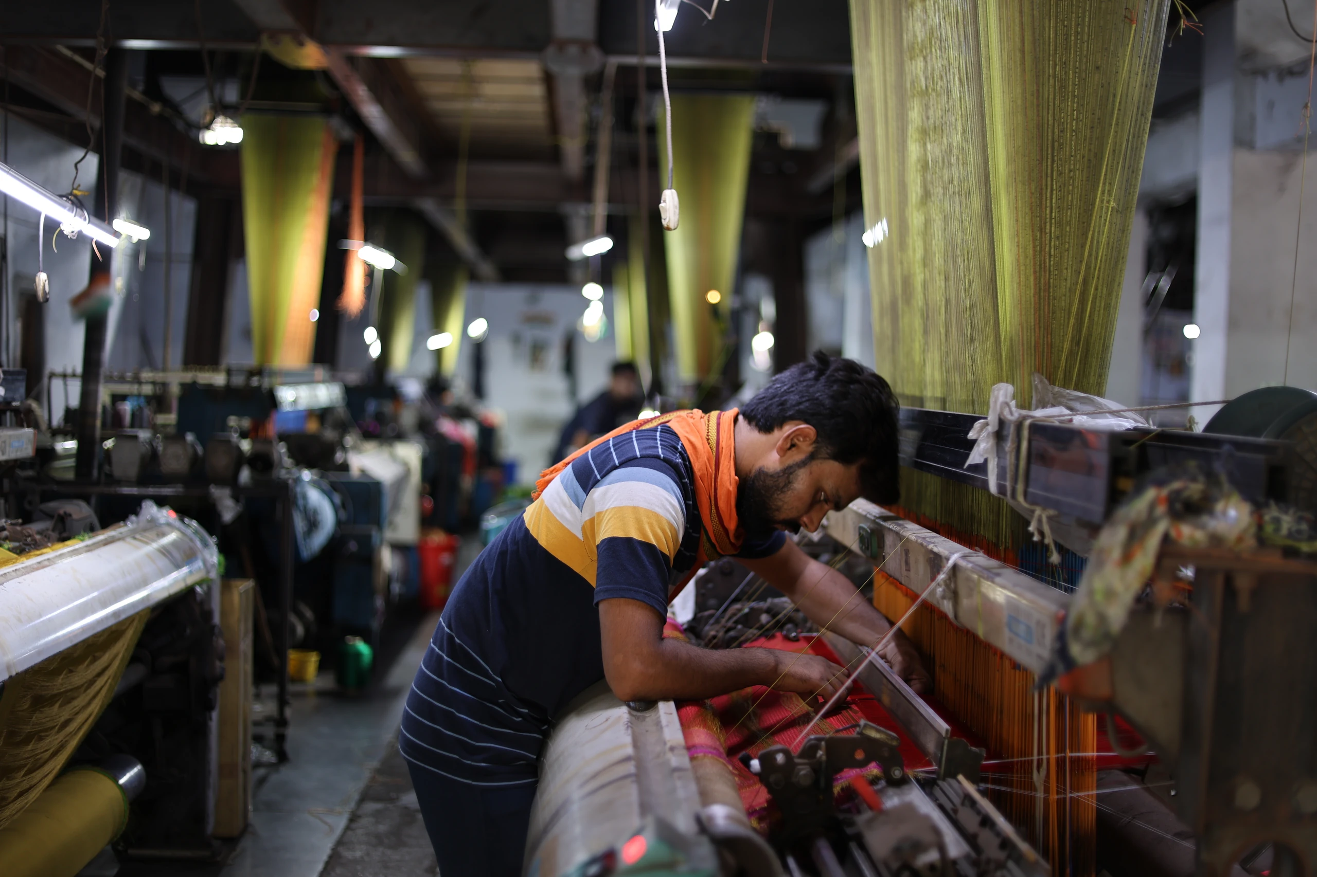 Rapier Jacquard Loom Setup